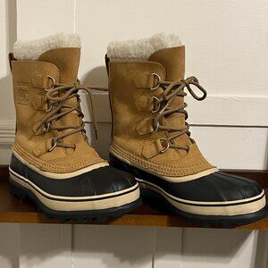 SOREL CAROBOU LINED BOOT WATER PROOF SIZE US7
